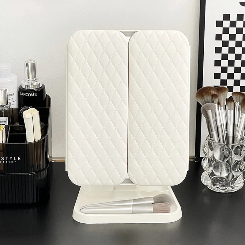 Espejo Luz LED Plegable Maquillaje
