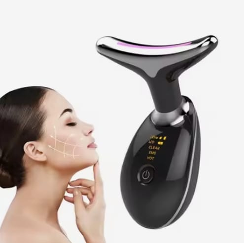 Masajeador facial cuello led anti edad