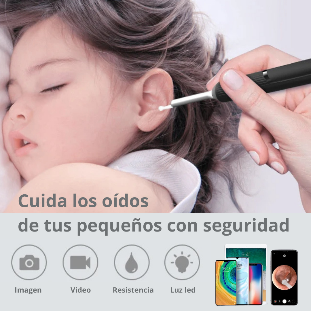 Limpieza de Oídos Inteligente con Cámara HD.