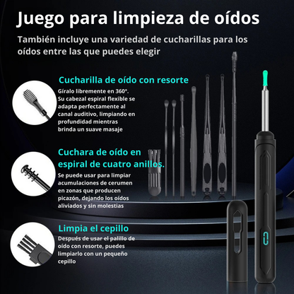 Limpieza de Oídos Inteligente con Cámara HD.