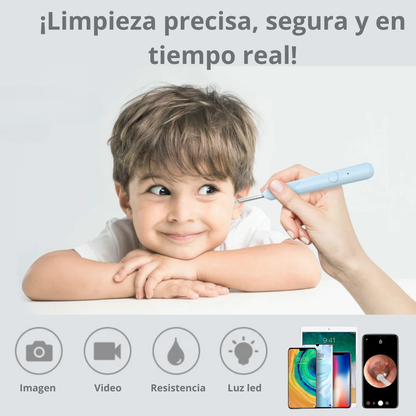 Limpieza de Oídos Inteligente con Cámara HD.