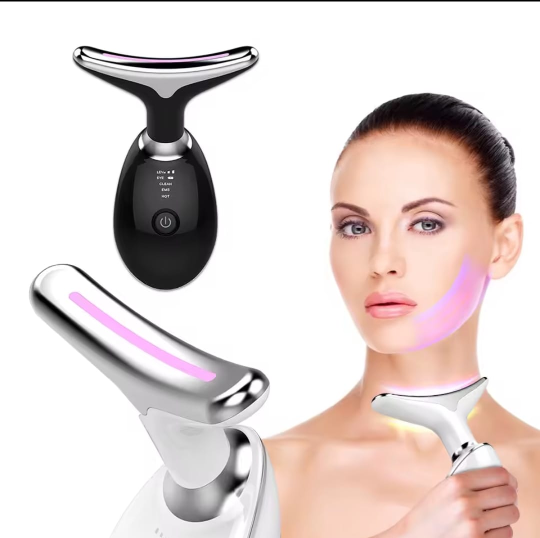 Masajeador facial cuello led anti edad
